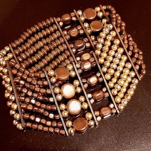 Metal Beads Stretch Bracelet